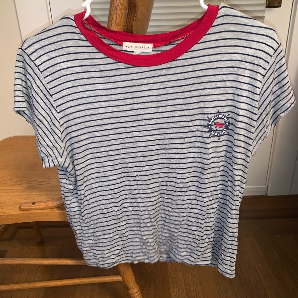 Striped crop top